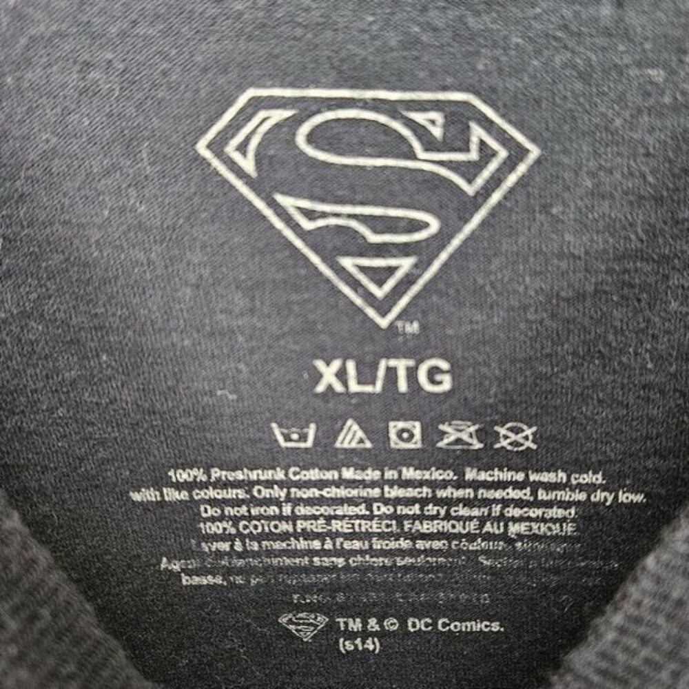 Superman Super Cat Green Laser Beam In Space T-shirt Men's Size XL Black Tee - Picture 8 of 10